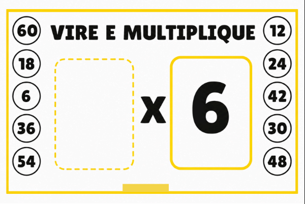 Vire e Multiplique tabuada do 6